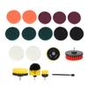 18Pcs Electric Drill Brush Set Multifunction Power Cleaner Scrubber Attachments Home Cleaning Supplies