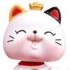 Cat Figurine Art Decorative Display Ornament Kitten Statue for Desk Chinese Year Gifts Car