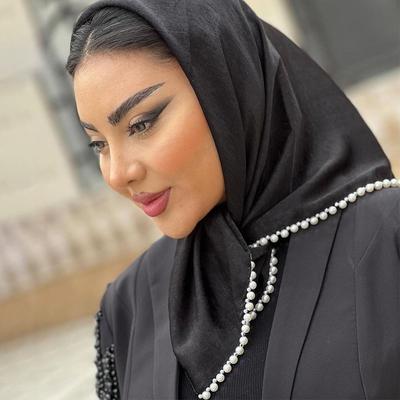 Glitter Bubble Hijab Shawl Muslim Women Scarf With Crystal Drilling Pearly Shawls Headband Hijabs Scarves