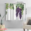 2pcs,2D Plane Printing Curtain Popular Grape Vines Durable 100% Polyester Fabric (without Rod) Gifts Use for Bedroom Living Room