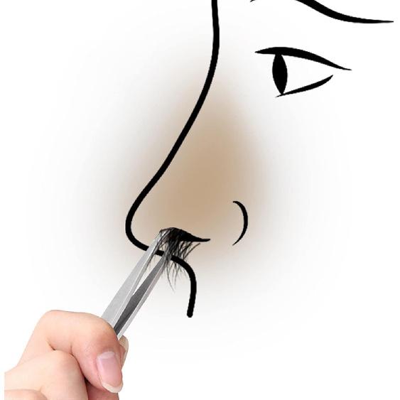 

AISHFP Триммер для волос в носу, Триммер для волос в носу из нержавеющей стали, Пинцет-клипса для носа, Кольцо с круглой головкой, Клипса для носа, Пинцет-триммер для бровей и волос в носу (цвет :