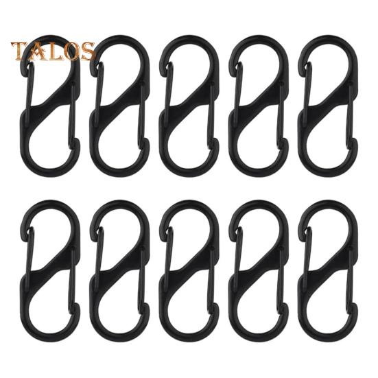 

10 шт., карабины, застежки-молнии, двойная пружина, S, карабин, замки на молнии, двухсторонняя пряжка, дизайн открытия, противоугонные застежки-молнии 40mm