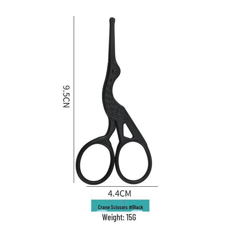 Stainless Steel Eyebrow and Nose Hair Scissors - Round & Pointed Tips, Mirror Polished.