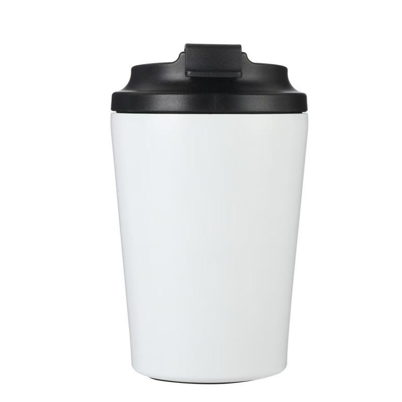 Simple American Double-Layer Mini Stainless Steel Thermal Insulation Vacuum Coffee Cup, Small Office Portable Direct Drinking Milk Cup
