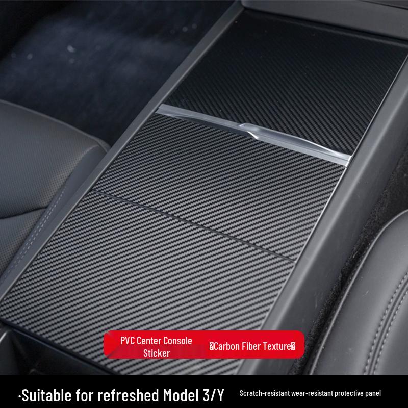 Tesla Model 3/Y Center Console Suede Protective Film Sticker