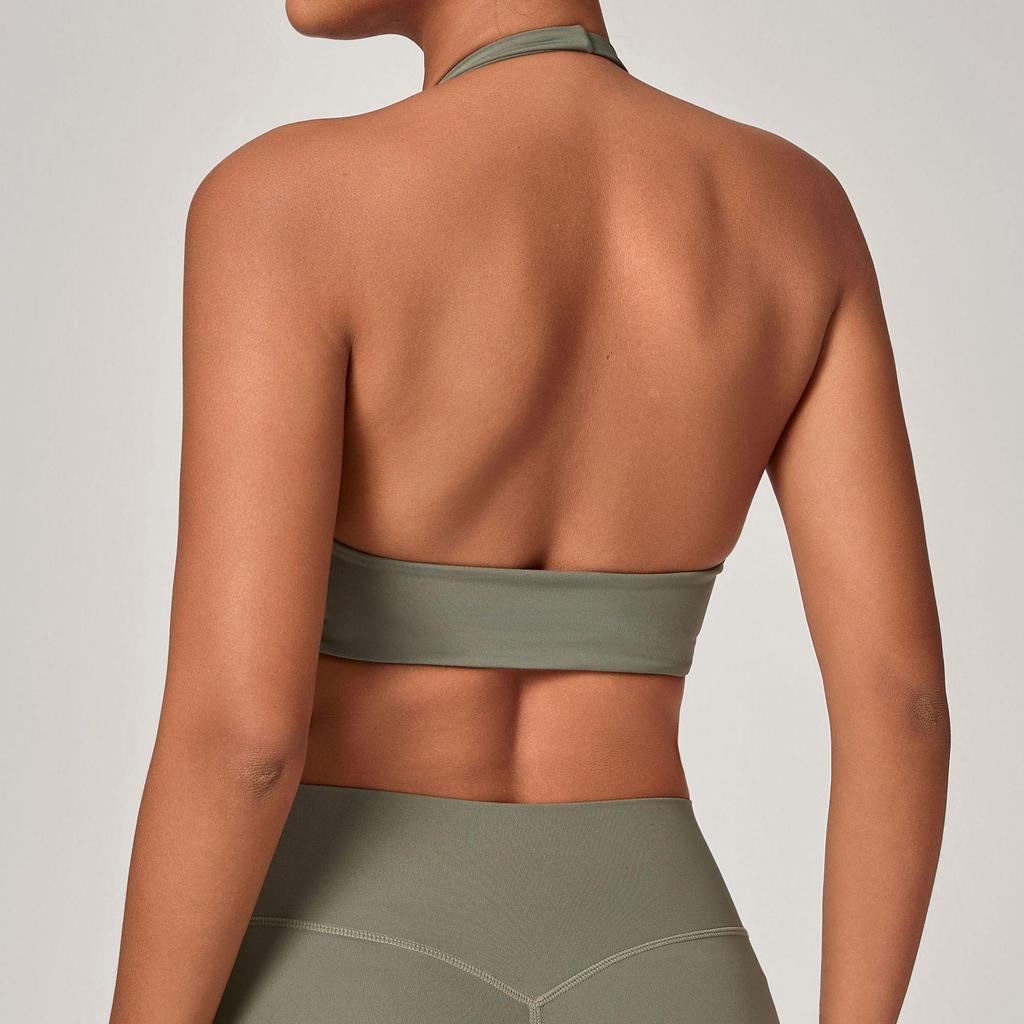 Cross-Border Sports Breathable Yoga Bra - Hanging Neck, Beautiful Back, Outdoor Running & Fitness Top