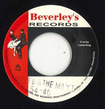 7inch Record TOOTS & THE MAYTALS - 54-46 Was My Number / Pressure Drop BEVS001 Beverleys UK 1969 UK Reggae, Ska & Dub