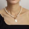 ins jewelry of the same style, English letter choker pearl necklace, new accessories necklace
