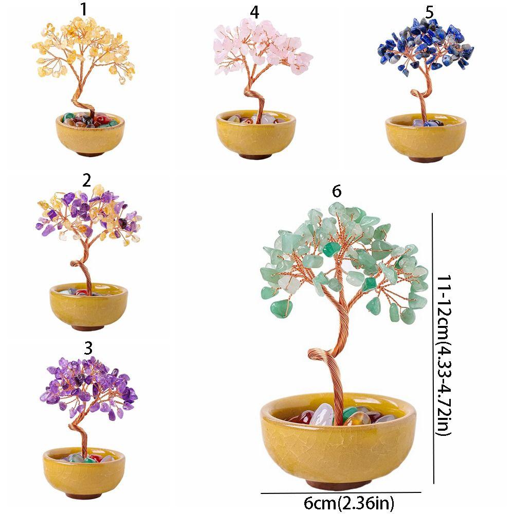 Handmade Fortune Crystal Ornaments Decorative Simulation Tree Ornament  Birthday Gift