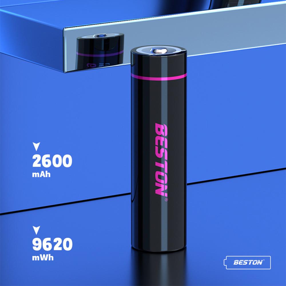 Lithium Battery 18650 3.7v 2600mAh Cylindrical Rechargeable Lithium 18650 Battery for Power Tools Flashlight