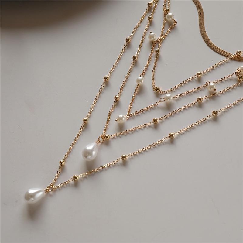 European American Baroque Style Premium Pearl Necklace For Women Luxury Fashion Neck Jewelry