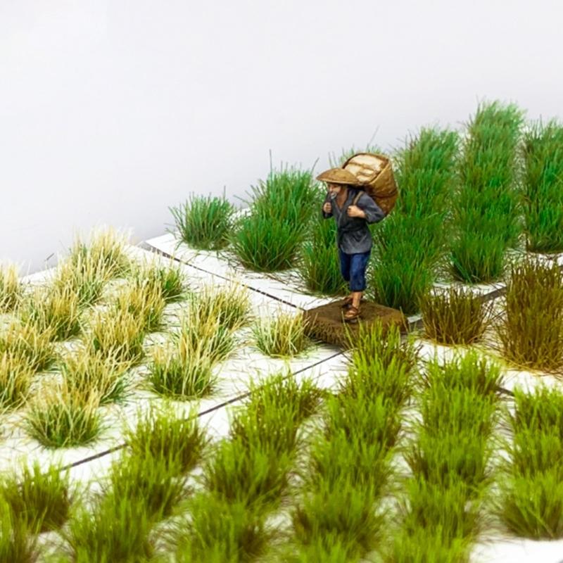 32x Static Grass Model Grass Tufts Rail Way Artificial Grass Miniature Tufts Terrain for Landscape Model Rail Way