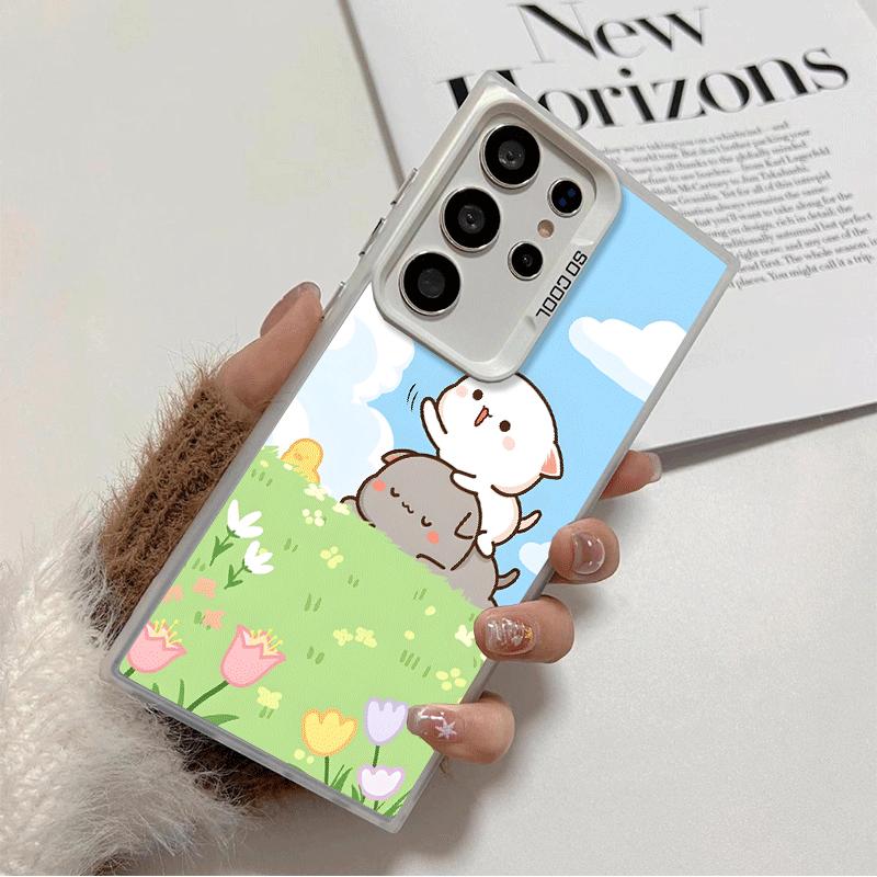 

Cartoon Cute Peach Goma Soft Phone Case for Samsung Galaxy S24 S25 FE S26 Edge S23 Ultra S22 Plus S21 + Shockproof Cover Back Sh Samsung S26 Plus