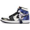 Jordan Air Jordan 1 Retro High OG Leather High top Vintage Basketball Shoes Unisex Blue Black 555088-603(Team4-)