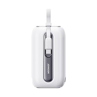 Powerbank 10000mAh Colorful Series 225W with USBC and Iphone Lightning Cables White