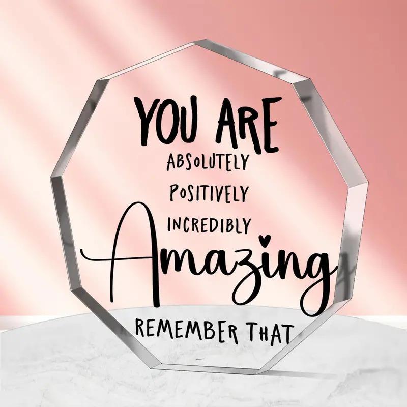 

1 piece of inspirational plaque-Inspirational gift for colleagues,friends,best friends,sisters-wedding,birthday,daily decoration чистый