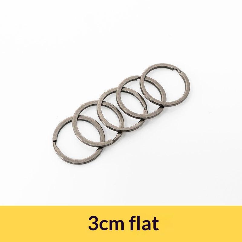 1 Stück Massiver Metall-Sprengringe Doppelöse Schlüsselanhänger 15-38mm Tasche Hakenverbinder Schlüsselanhänger Schlüsselhalter DIY Lederhandwerk Beschläge