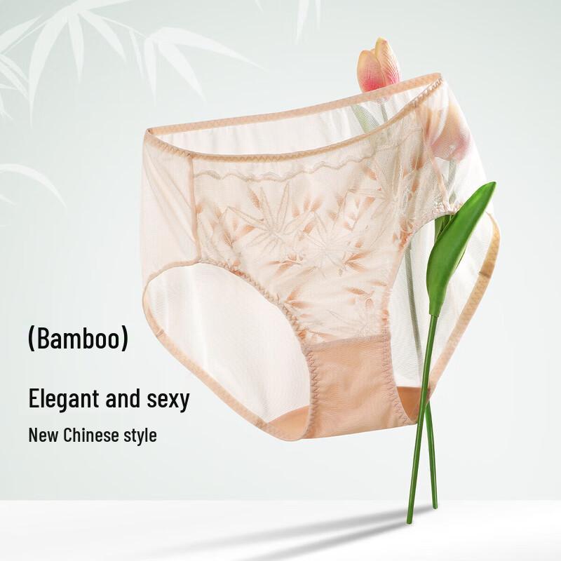 Audifen Women's Breathable Lace Hip-Covering Briefs XP4101