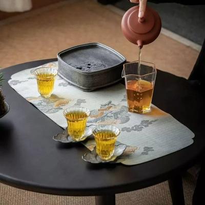 New Thick Tea Mat Embroidered Patterns Professional Tableware Mat Creative Home Table Mat