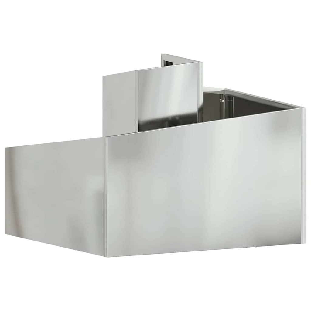 Garden Planter Silver 60 X 60 X 50 Cm Galvanized Steel