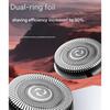 Multifunctional Electric Shaver Blade Double Head Digital Display Rechargeable Shaver Household Car Shaver Men Gift