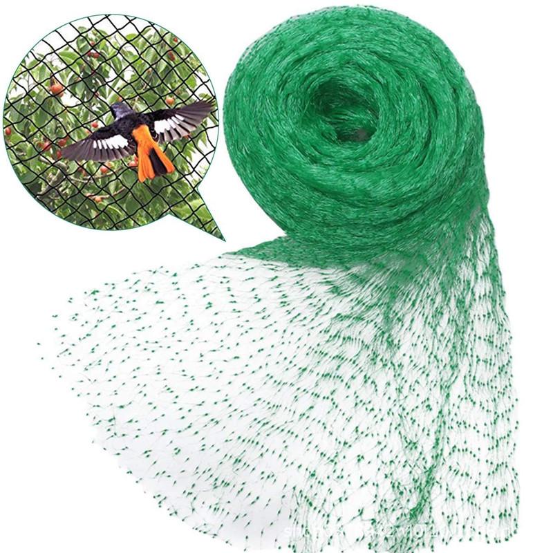 Green Bird Netting for Plant, Tree & Flower Protection - Small-Mesh Design Guards Against Birds & Rodents