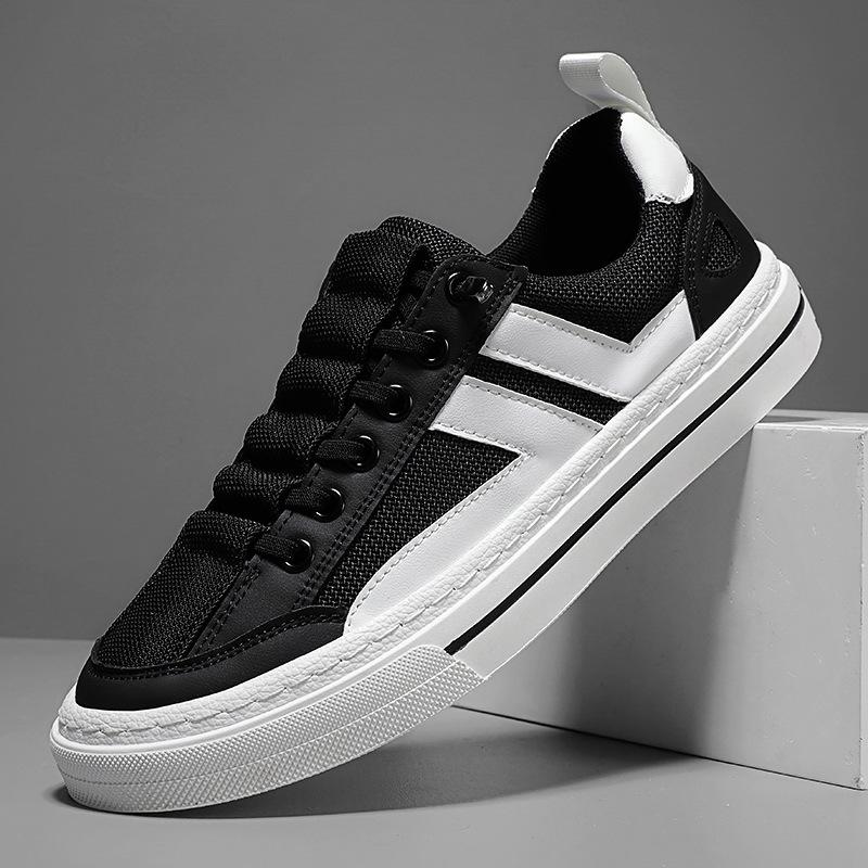 Canvas Men'S Shoes Spring Versatile Soft Sole Low-Top Casual Flat Shoes One Pedal White Cloth Shoes Sports Wear-Resistant Tide Shoes