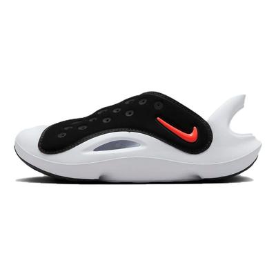 Sandale Aqua Swoosh PS Noir Hyper Orange Chaussures pour Enfants Vert-Strike Blanc FN0876-001