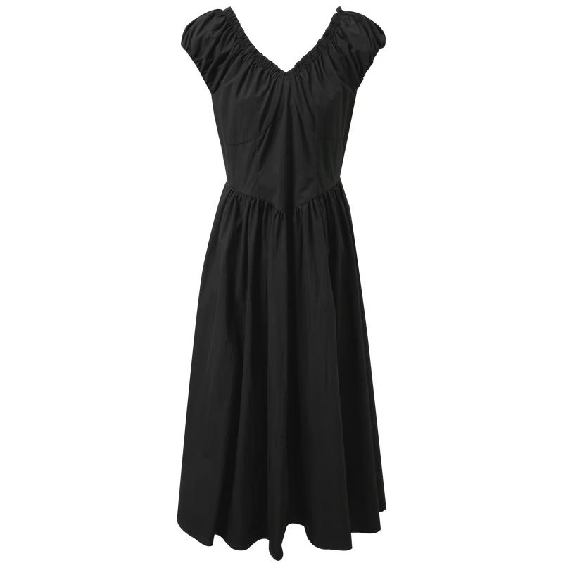Women s V-Neck A-Line Maxi Dress M