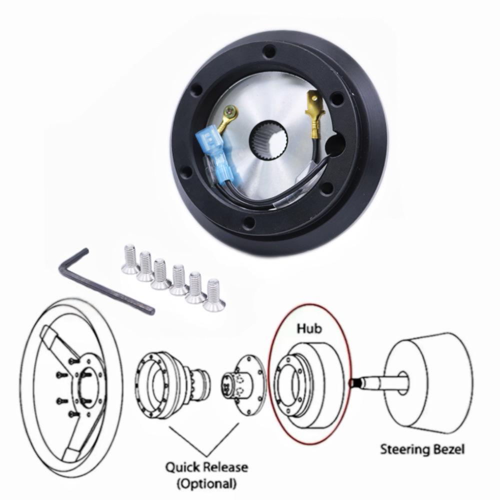 Cross Car Steering Wheel Adapter for Honda Accord/Civic/CRX & Acura 190H.