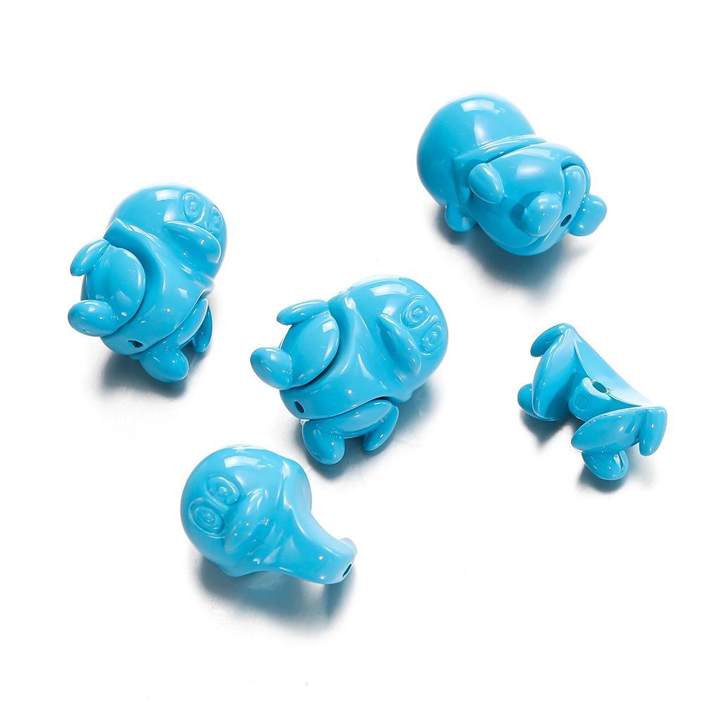 

Акриловые бусины-пингвины двойного назначения - Милая цепочка для телефона своими руками и мультяшные аксессуары Set of 2 (approx. 18*21.5*24mm) синий