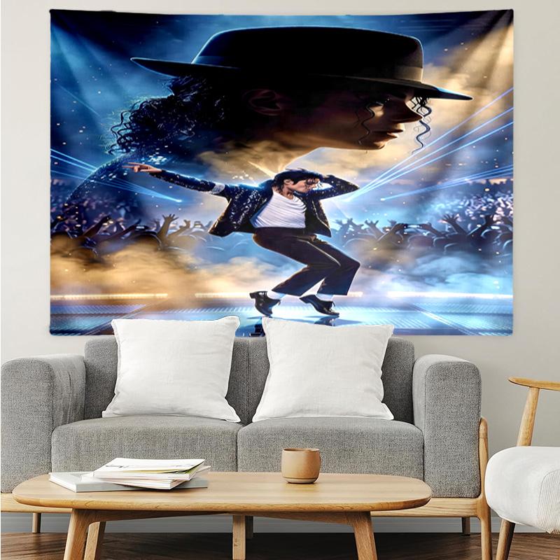 1 Stück Michael Hut Wandteppich Zubehör Spielzimmer Wandteppich, für Schlafzimmer, Wohnzimmer, Studentenwohnheim Wanddekor Fan Geburtstagsgeschenke