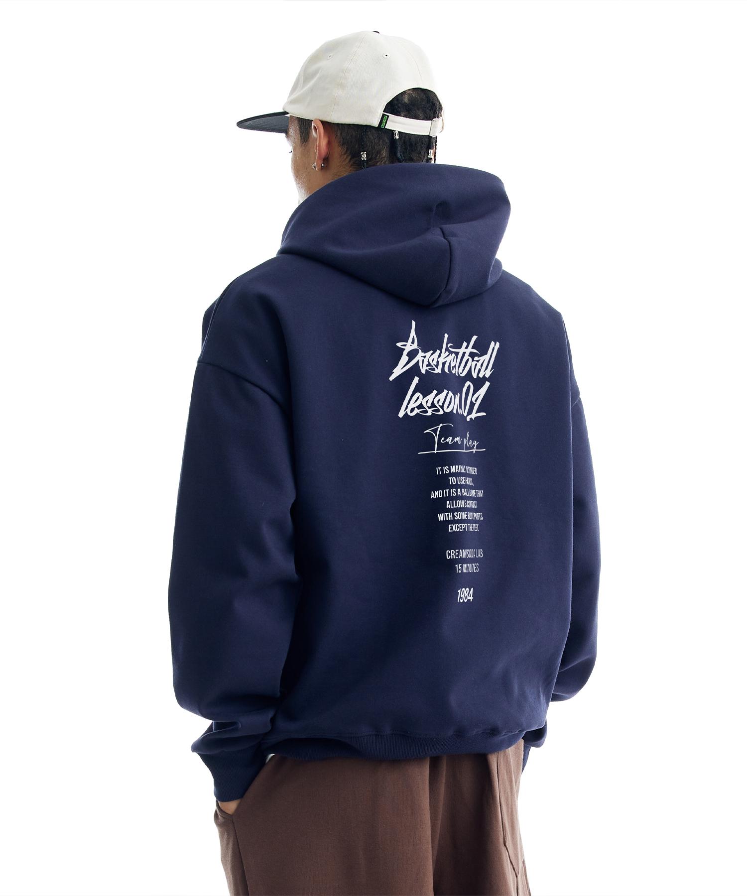 Cream Soda Lab Quarter Teamplay Navy White Hoodie General M(1)