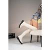 Thick-soled Slimming Over The Knee Boots 2025 Winter New Plus-size Round Toe Muffin Skinny Boots for Women