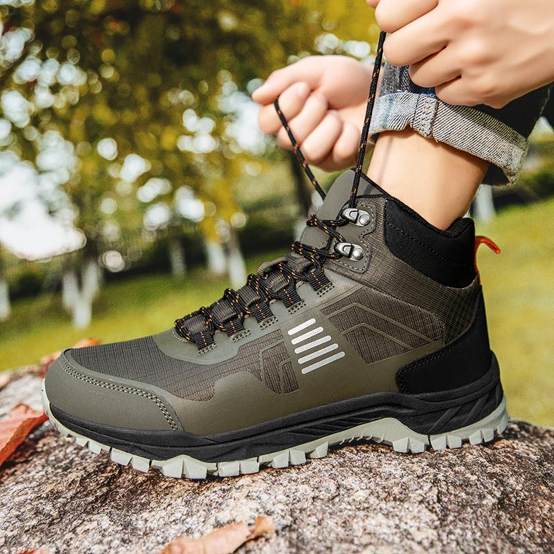 Winter Boot Men Outdoor Hiking Boots Suede High Top Trekking Men Rainproof Tactical Combat Military Boots Mountain Climbing for Men&women