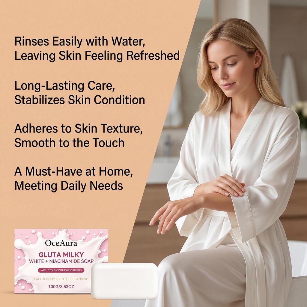 OCEAURA Gentle Care Shower Soap: Refreshing Daily Cleanser for Comfortable Skin