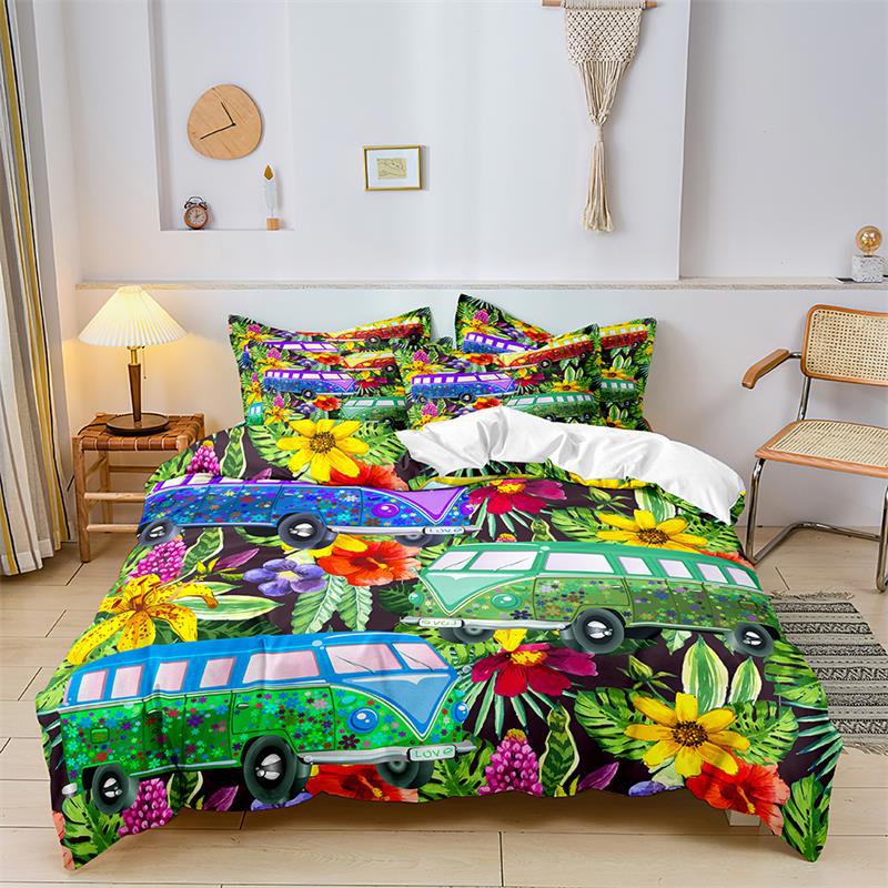 Kit 3D Digital Printing Three-Piece Set, Quilt Cover, Bed Sheet, Pillowcase