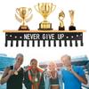 Medal Display Rack Trophy Shelf Medal Hanger Wall-Mounted Metal Display Holder For Sport Race Medal Trophy Home Decor
