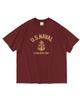 CARGOBROS Usn Marine Short Sleeve T-Shirt (Wine)
