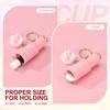 [PATIKIL] Mini Tumbler Keychains, Set of 2 Cute Mini Cup Keychains, Lip Balm Holder Keychain Accessories, Cup Decoration for Women's Wallets,
