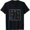 Cooles Architekt Architektur T-Shirt Geschenk mit künstlerischem Quadrat T-Shirt