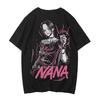 2026 New Japanese Manga NANA Black Stone & Osaki Nana Graphic‑Print Unisex Summer Short‑Sleeve