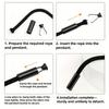 10-50pc Metal Rope End Stopper Pants Caps Drawstring Tail Rope Cords Lock Button Garment Hanging Buckles DIY Sewing Accessories