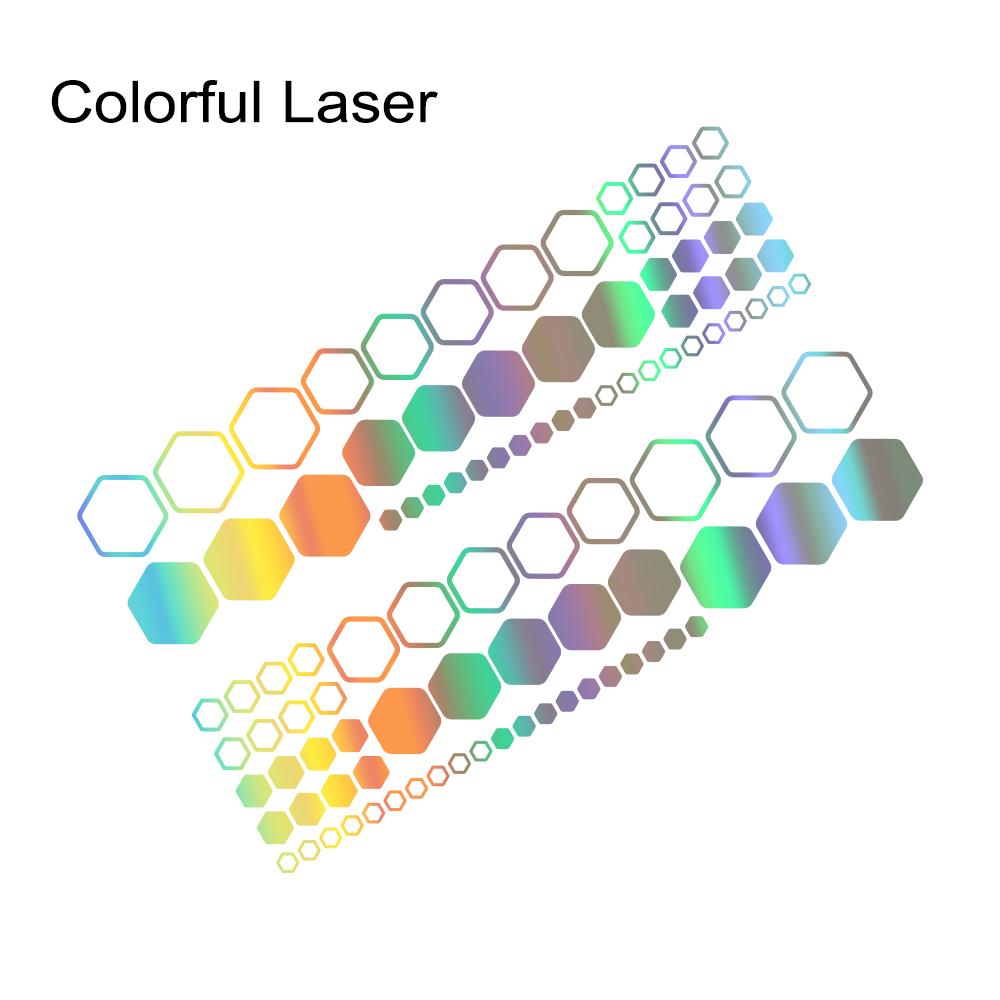 Creative Car Honeycomb Hexagon Vinyl Decals Waterproof Polygonal Stickers Auto Body Side DIY Styling Auto Accessories Universal 77.7x20.3cm