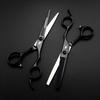 6.0 Inch Gm-12 Black Pipe Handle, Hair Scissors, Flat Scissors, Tooth Scissors, Thin Scissors