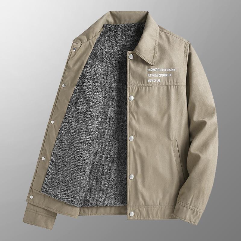 

Осенне-зимняя куртка, Модная и простая мужская с толстым хлопковым наполнителем, Удобная куртка, Повседневная и универсальная мужская одежда M хаки