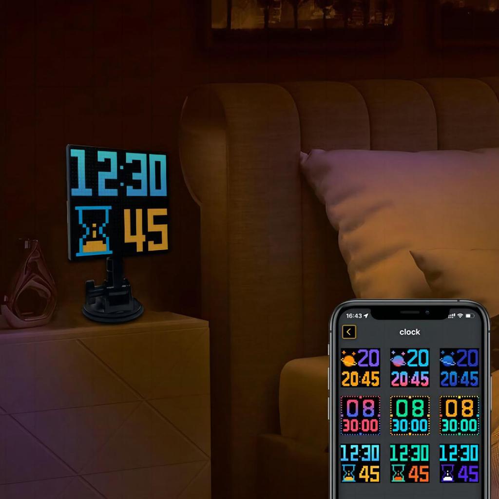 LED Pixel Display Screen App Control LED Car Sign Screen with 32x32 Pixel Custom Text Pattern Animation Programmable LED Screen