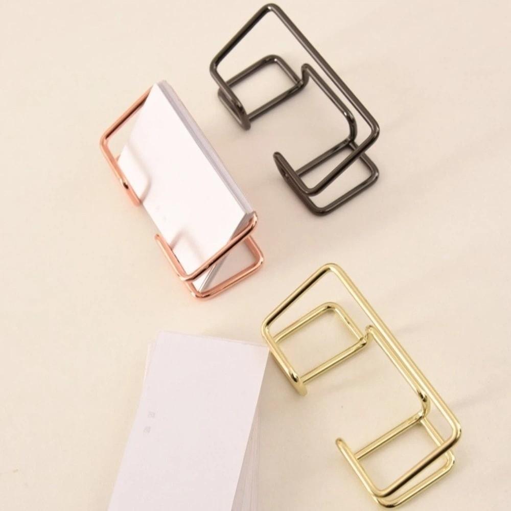 Metal Card Display Holder Rustproof Card Organizer Card Display Stand Desktop Accessories