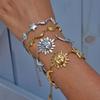 Youthway Stainless Steel Large Star Moon Bracelet Niche Design For Daily Commuting Fashion Accessory