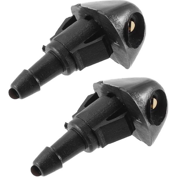 ACROPIX Front Car Windshield Washer Nozzle Wiper Spray Jet Fit for Honda Fit - Pack of 2 Black
